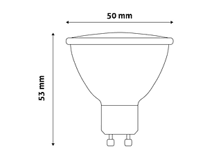 Lâmpada ENTAC LED GU10 4W 3000K