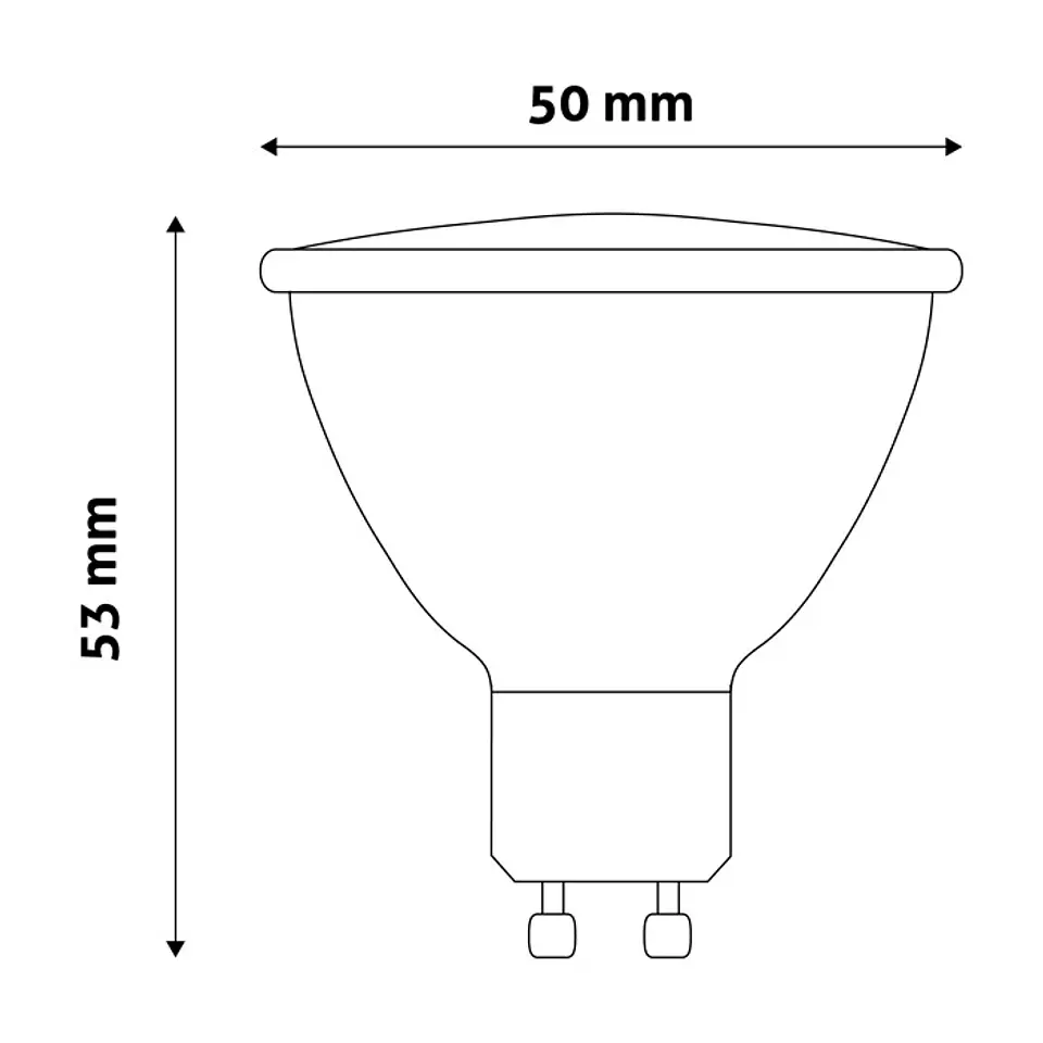 Lâmpada ENTAC LED GU10 4W 3000K 2