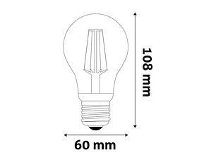 Lâmpada Avide LED Filamento CLA E27 7W 2700K