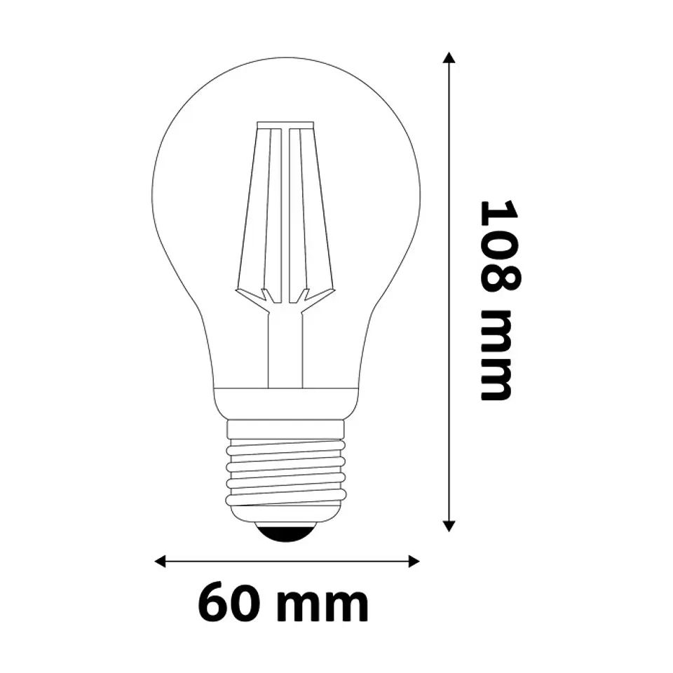 Lâmpada Avide LED Filamento CLA E27 7W 2700K 2