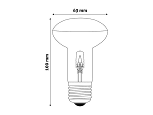 Lâmpada Avide Halogéneo R63 E27 42W