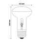 Lâmpada Avide Halogéneo R63 E27 42W - Thumbnail 2