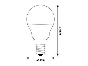 Lâmpada Avide LED CLP E14 4,5W 3000K