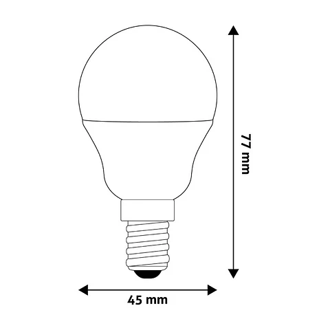 Lâmpada Avide LED CLP E14 4,5W 3000K
