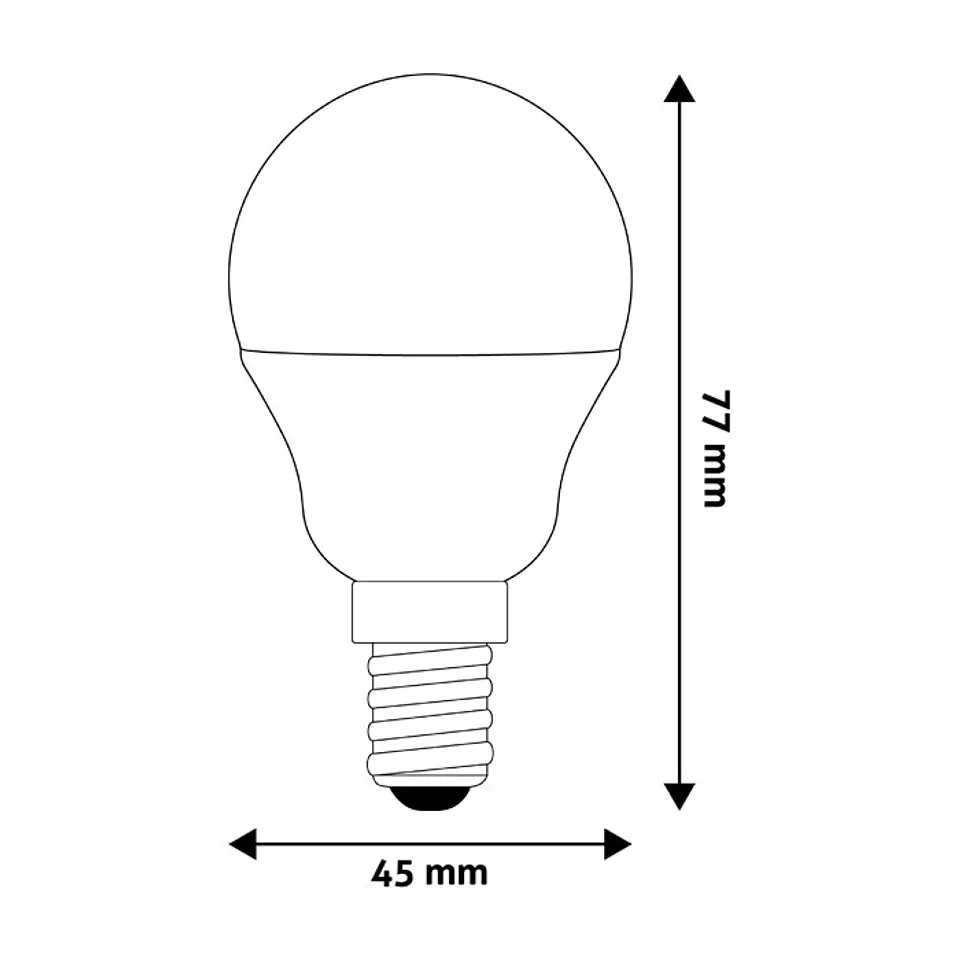 Lâmpada Avide LED CLP E14 4,5W 3000K 2