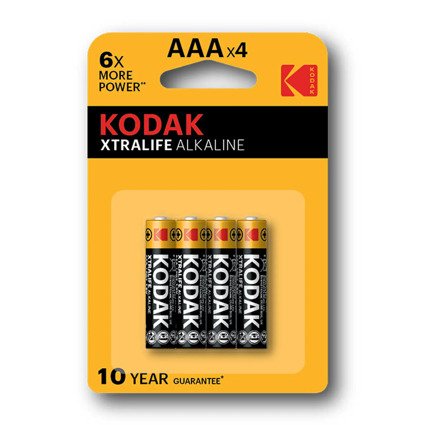 Pilhas Kodak Xtralife AAA LR03 BL4 1
