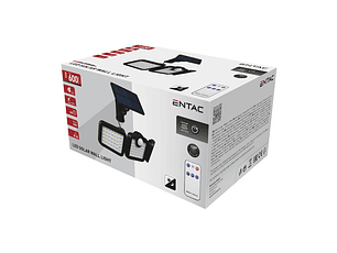 Aplique Entac LED Solar 15W Sensor com Painel Solar