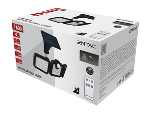 Aplique Entac LED Solar 15W Sensor com Painel Solar