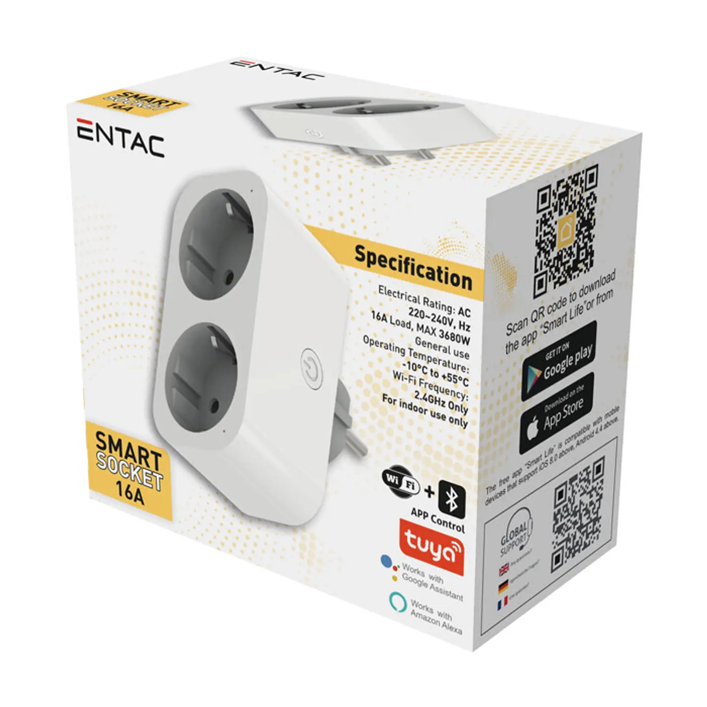 Ficha Entac Smart 2 tomadas 1