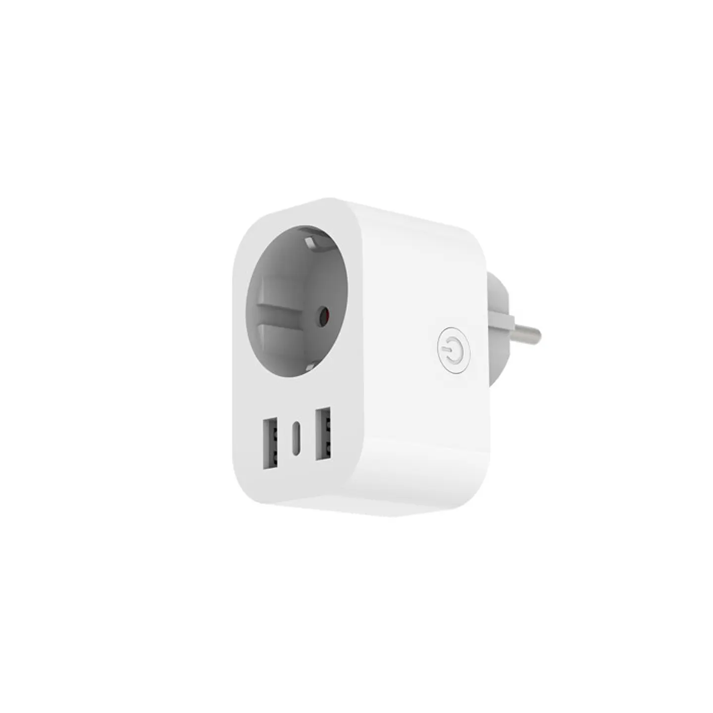 Ficha Entac Smart 1 tomada com 2xUSB-A + 1xUSB-C 2