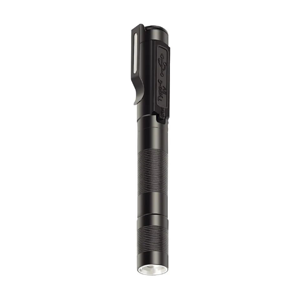 Lanterna Entac LED 3W Recarregável Caneta 1