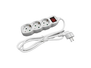 Extensão Entac 3 Tomadas 1,5MT 3x1,5MM com Interruptor