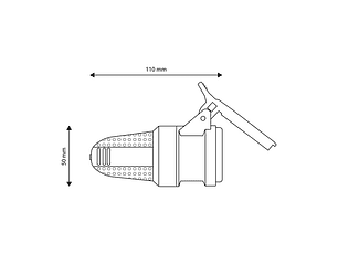 Ficha Entac Fêmea Industrial Preta