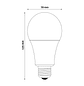 Lâmpada Avide LED CLA E27 18W 3000K - Thumbnail 2
