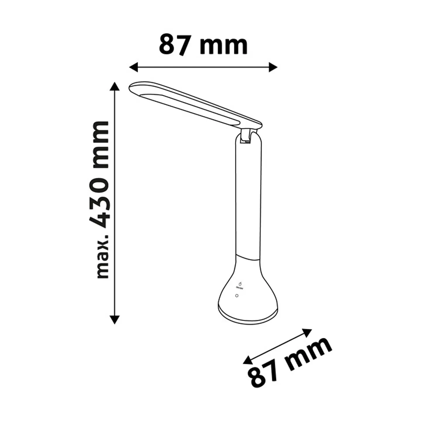 Candeeiro de Mesa Avide LED 4W 4000K Preto 2