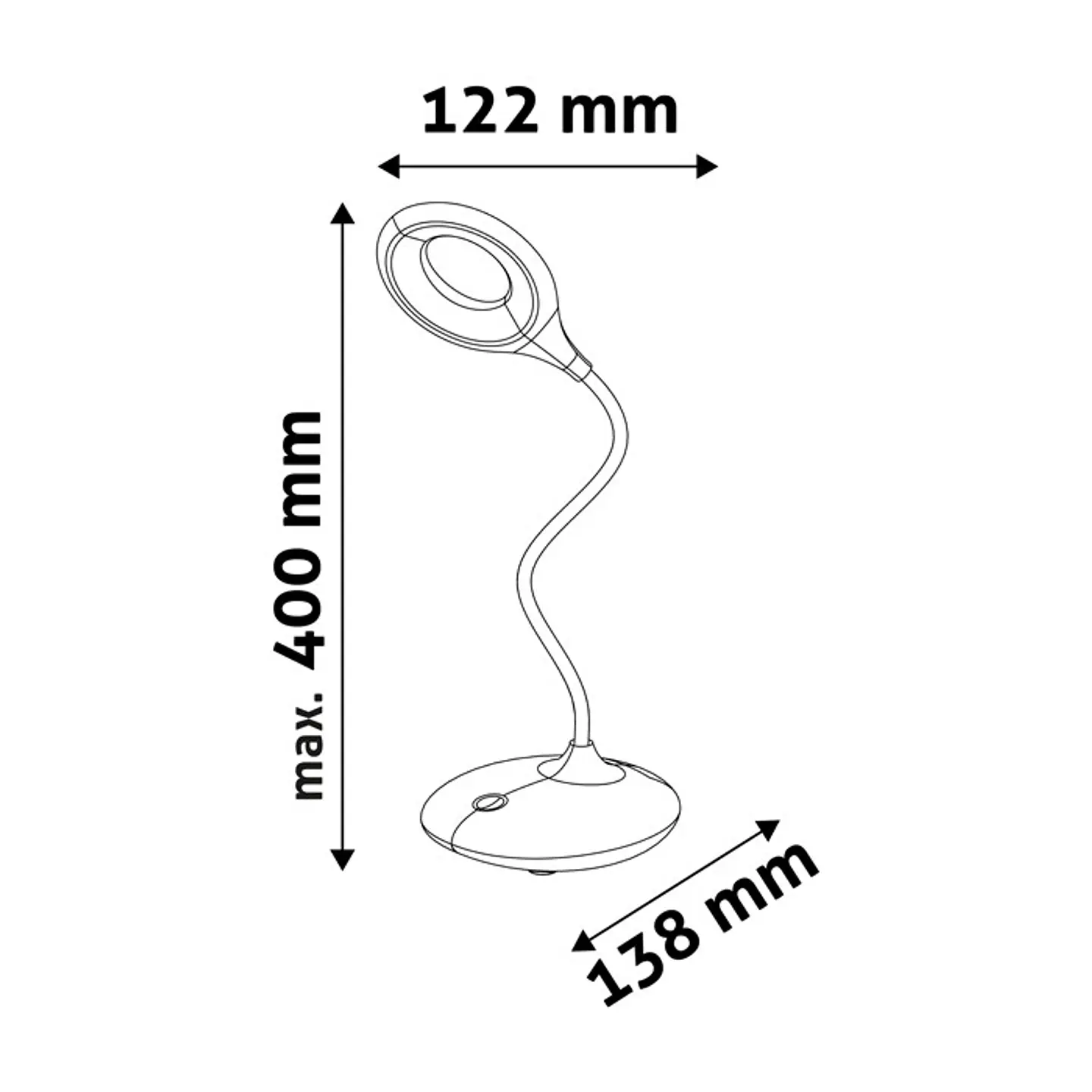 Candeeiro de Mesa Avide LED 4W 4000K Minimal 2