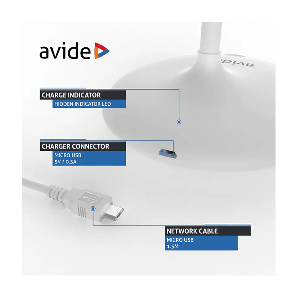 Candeeiro de Mesa Avide LED 4W 4000K Minimal 4