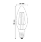 Lâmpada Avide LED Filamento CLB E14 6W 4000K - Thumbnail 2