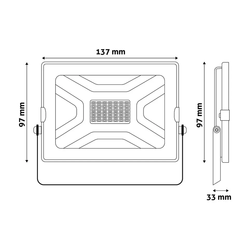 Projetor Avide LED SLIM 30W 4000K Branco 2