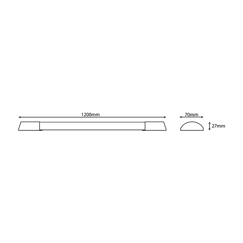 Armadura Avide LED Slim 30W 6400K 120CM 2