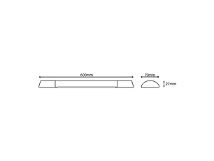 Armadura Avide LED Slim 16W 6400K 60CM