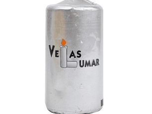 VELA CUBO 90X50 PRATA