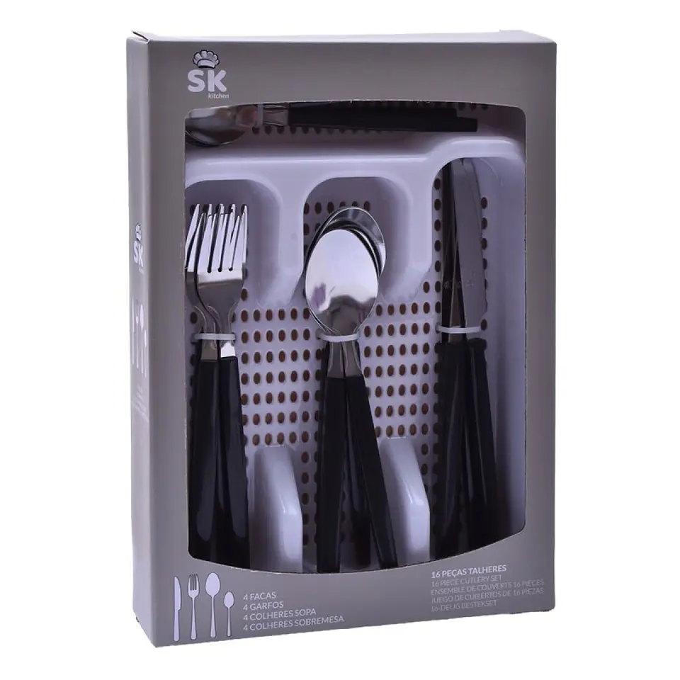 SET 16 TALHERES C/SUPORTE 420-03  1