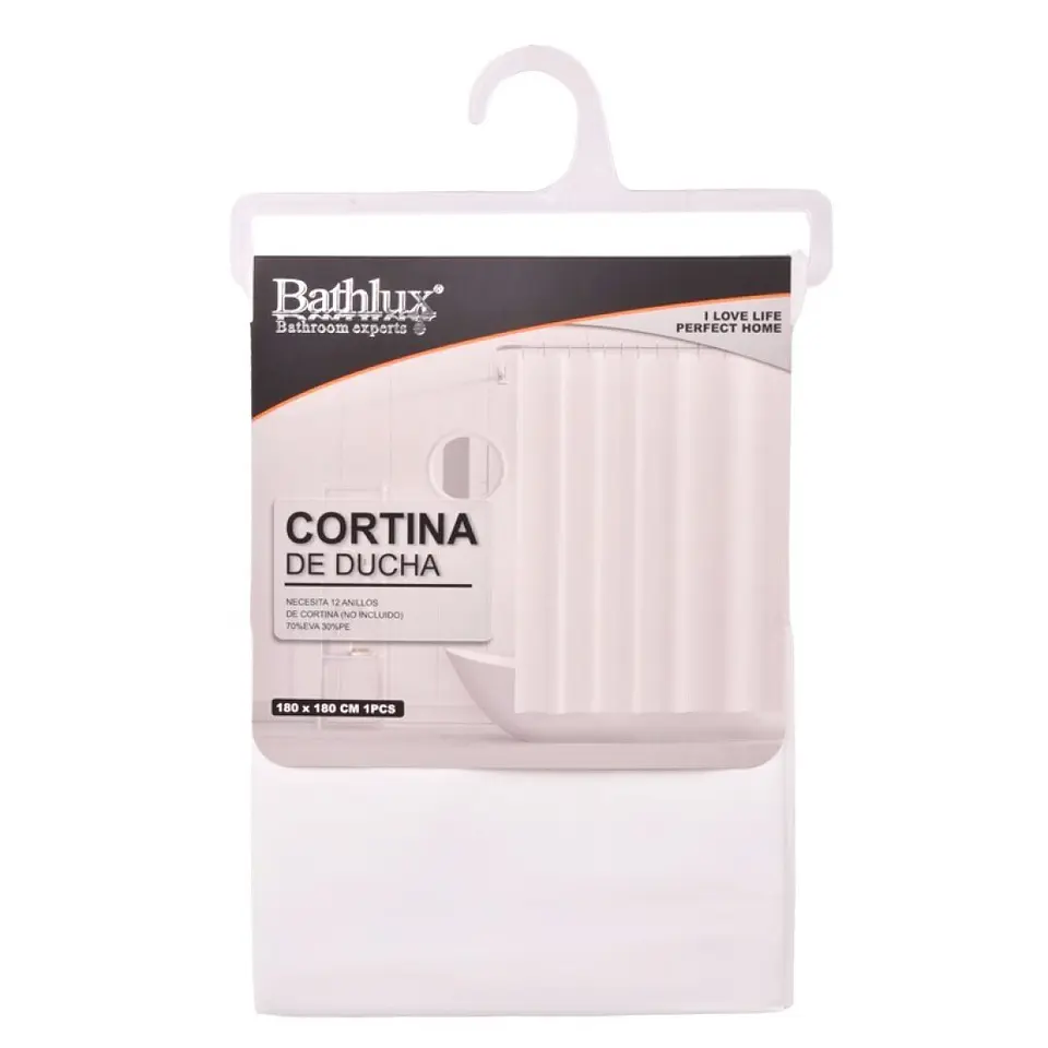 CORTINA BANHO 1.8X1.8M BRC 2632-000-B  1