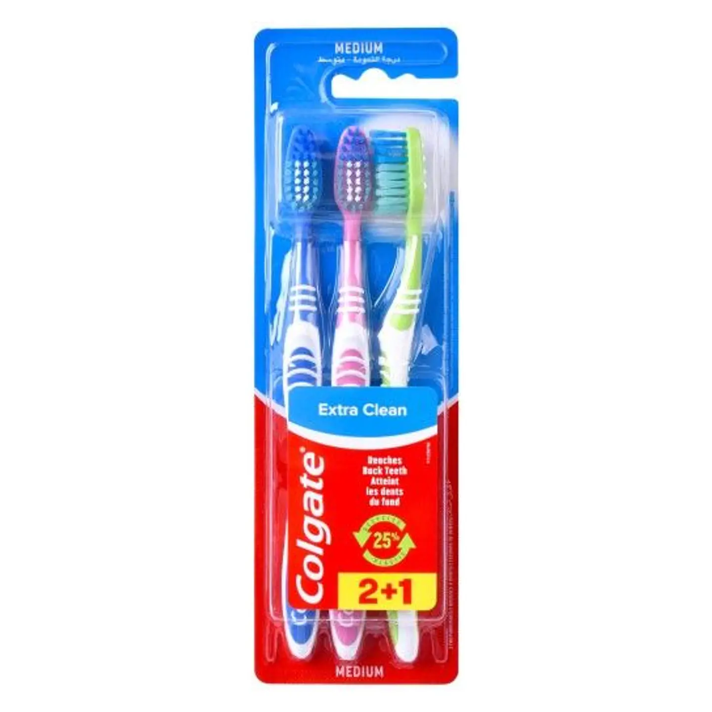 COLGATE ESCOVA DENTES EXTRA CLEAN 2+1 1
