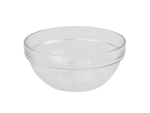 TIGELA VIDRO 12CM EMPILHAVEL