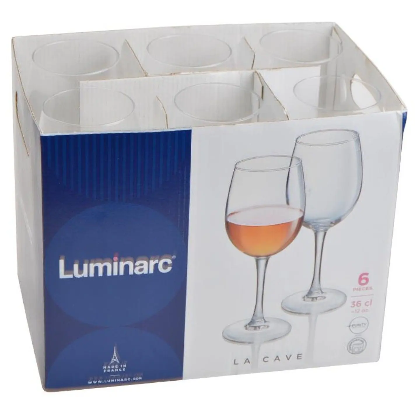 CONJ. 6 COPOS 36CL LA CAVE LUMINARC 1