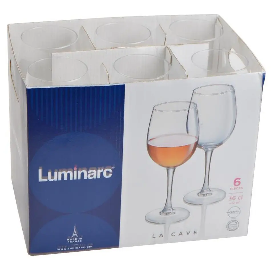 CONJ. 6 COPOS 36CL LA CAVE LUMINARC 1