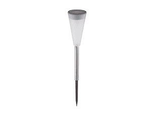 Candeeiro de Jardim Entac LED Solar Inox 38CM Cinza