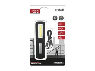 Lanterna Entac LED 3W Trabalho Recarregável