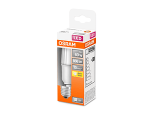 Lâmpada Osram LED STICK60 E27 8W 2700K