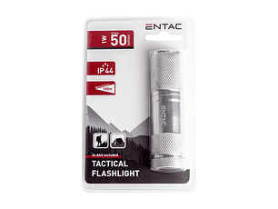 Lanterna Entac LED 1W 3AAA Alumínio Cinzenta