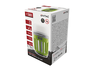 Lanterna Entac LED Campismo 3W Electrocutor de Insectos