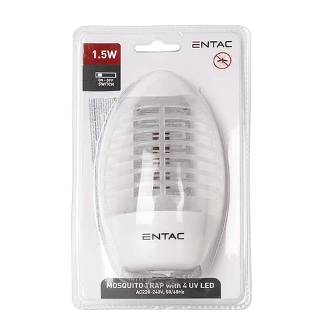 Eletrocutor de insetos Entac com ligação à ficha 1,5W