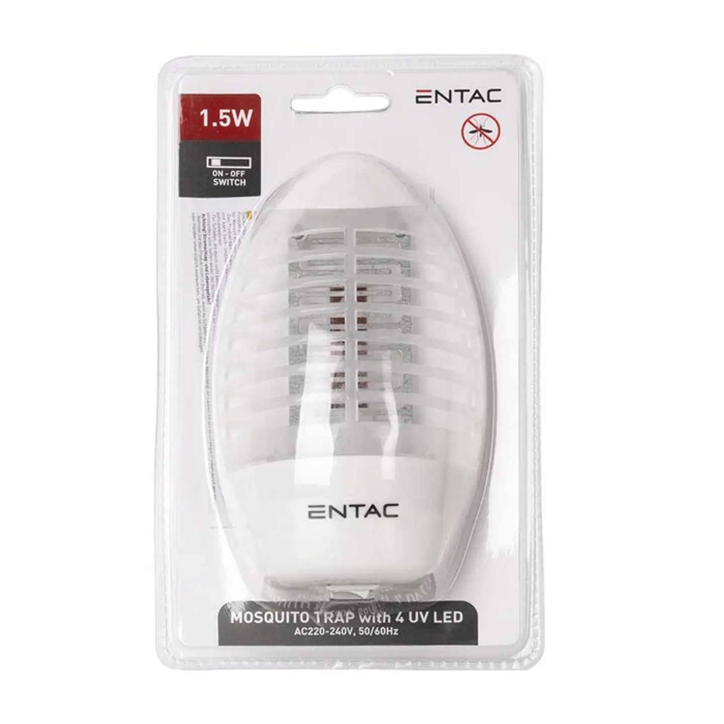 Eletrocutor de insetos Entac com ligação à ficha 1,5W 1