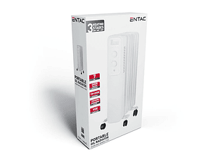 Aquecedor Entac Óleo de 7 elementos 1500W Branco