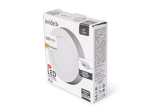 Painel Avide LED Redondo Saliente Branco 6W CCT
