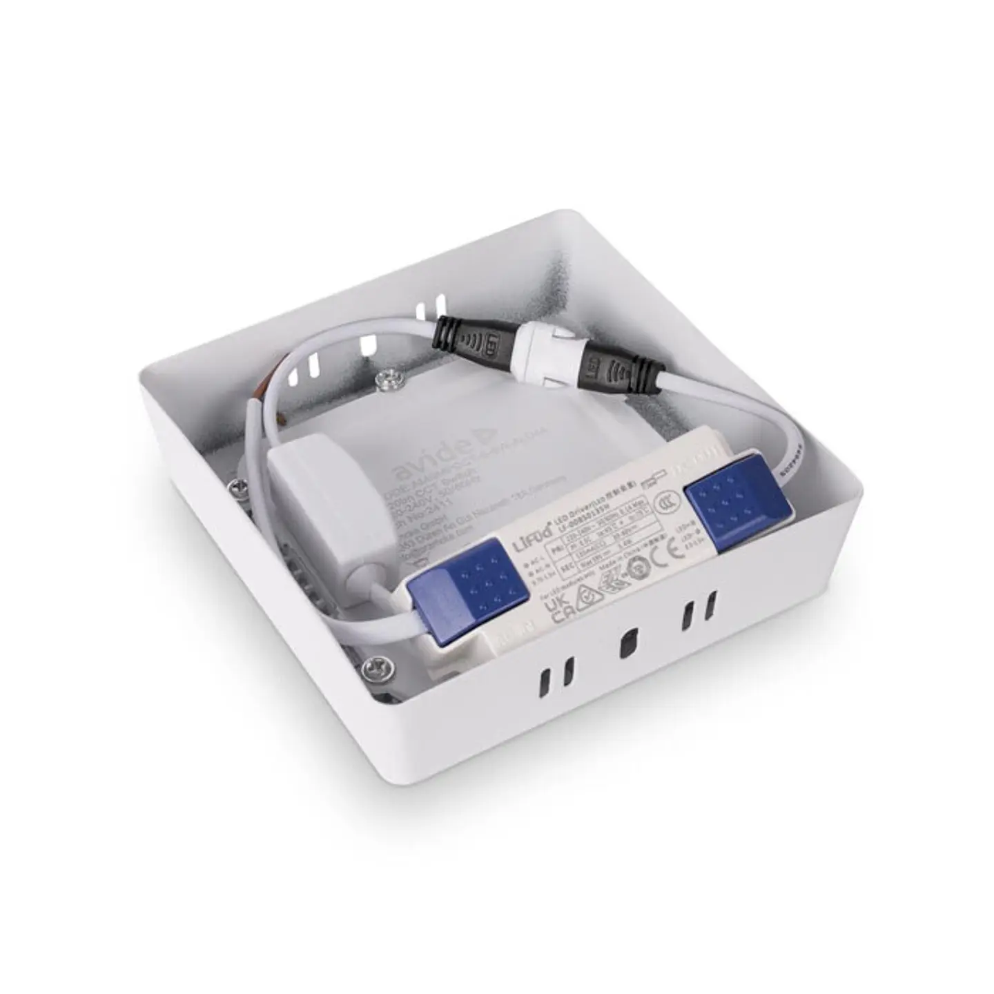 Painel Avide LED Quadrado Saliente Branco 6W CCT 3