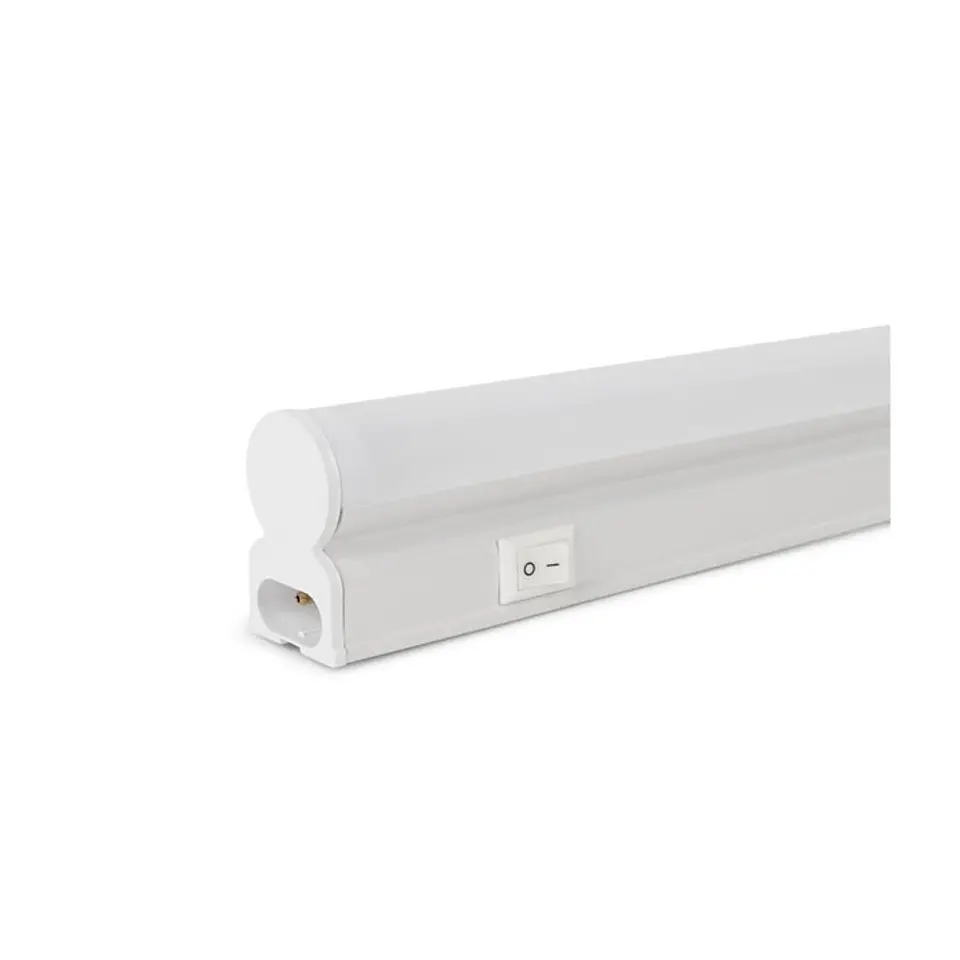 Armadura Avide LED T5 9W 6400K 60CM com interruptor 1