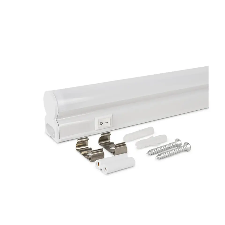 Armadura Avide LED T5 9W 6400K 60CM com interruptor 2