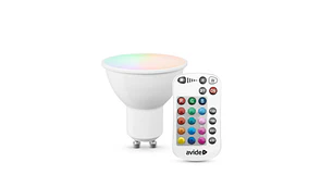 Lâmpada Avide LED RGB GU10 2,9W Comando