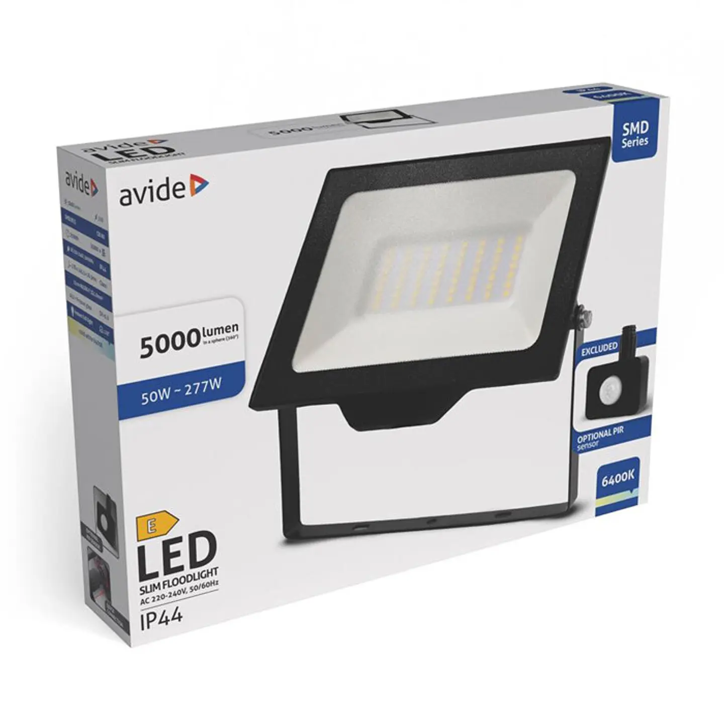 Projetor Avide LED OPIR 50W 6400K 4