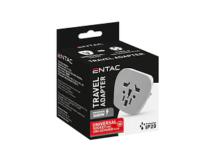 Adaptador de viagem Entac Universal
