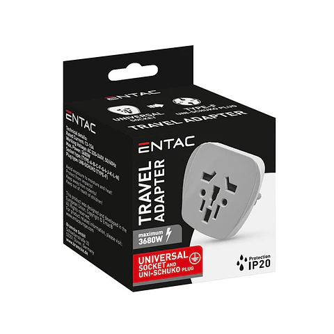 Adaptador de viagem Entac Universal