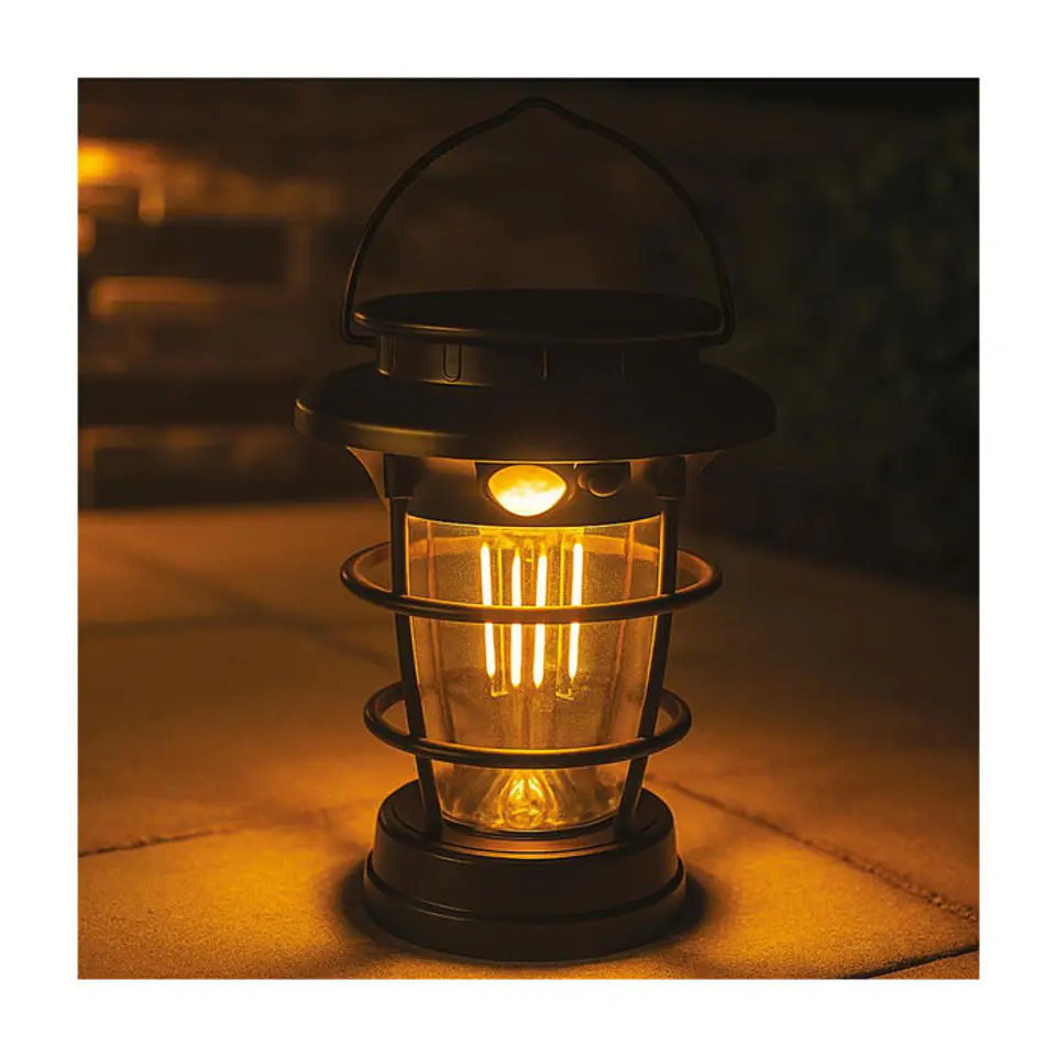 Candeeiro de Jardim Entac LED Solar Recarregável 15CM Sensor de movimento 4