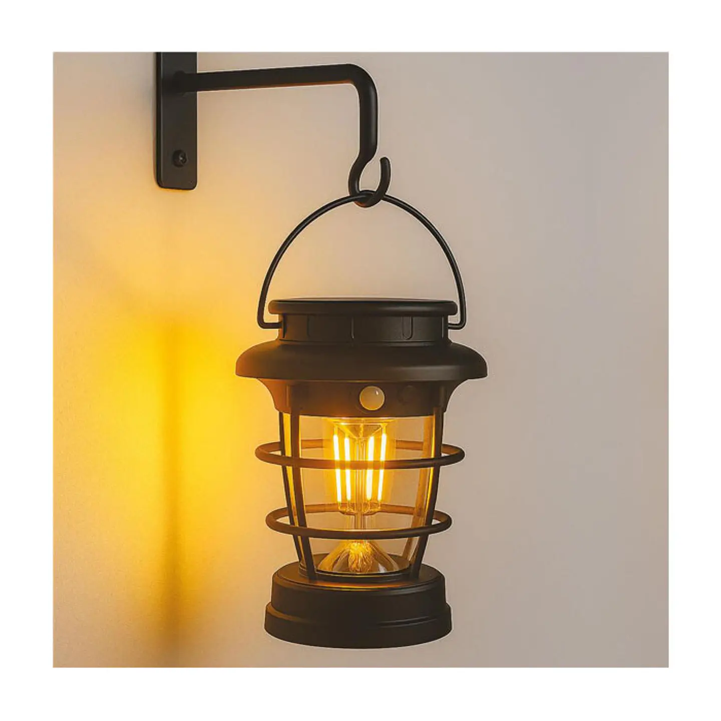 Candeeiro de Jardim Entac LED Solar Recarregável 15CM Sensor de movimento 5